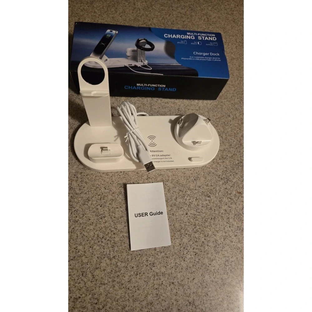 Multi-Function Charging Stand 3 In 1 Charger Dock Black‎
